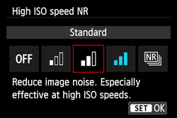 high iso speed noise reduction