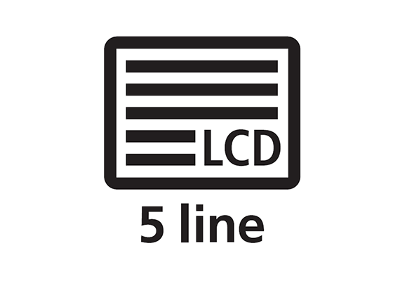5-line LCD Display