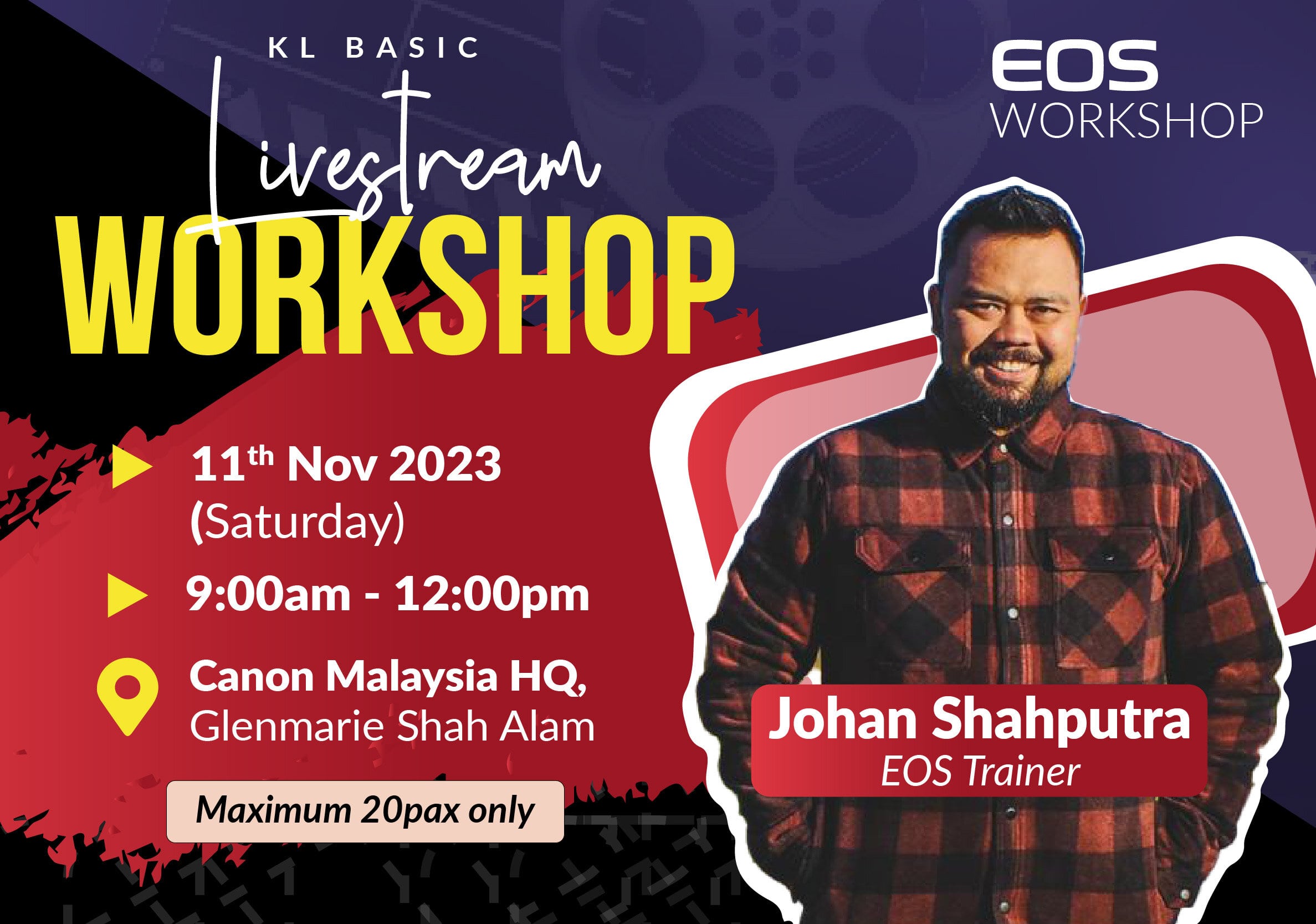(Kuala Lumpur) Basic Livestream Workshop