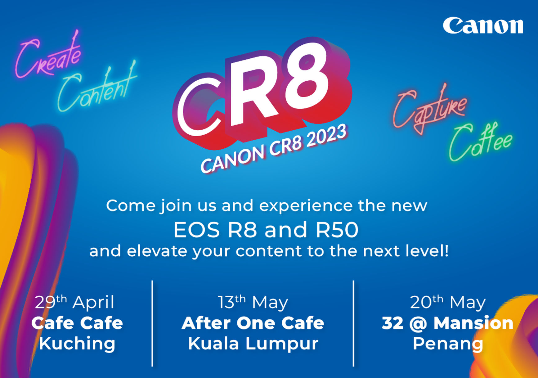Unleashing CR8-tivity: Canon's Experiential Nationwide Roadshow 2023