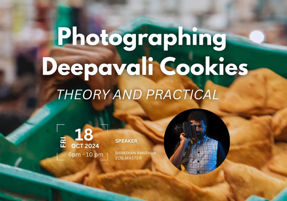 Photographing Deepavali Cookie