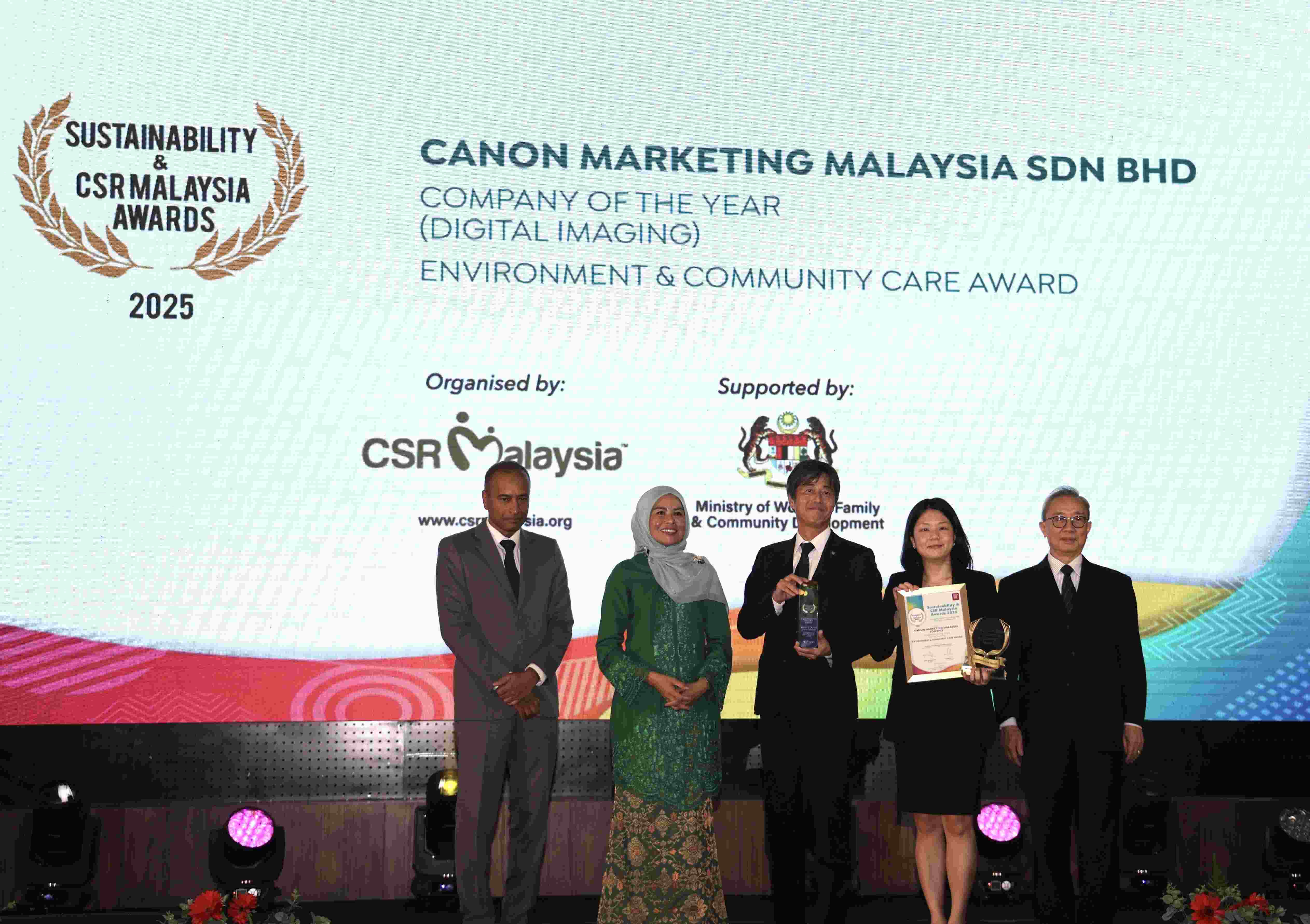 Eight Years of Impact: Canon Malaysia Receives Top CSR Honour Once Again at  the Sustainability &amp; CSR Malaysia Awards 2025